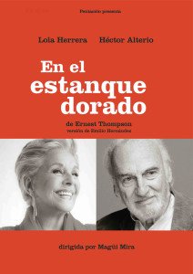 Magüi Mira dirige a la pareja de actores en "En el estanque dorado"/ Photo Credits: Teatro Lope de Vega de Sevilla