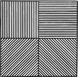Las figuras de Sol LeWitt varían desde formas simples como los cubos