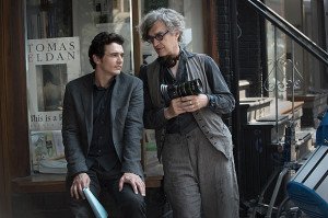 Wim Wenders (derecha) habla con James Franco durante el rodaje de "Everything Will Be Fine"/ Photo Credits: wim-wenders.com