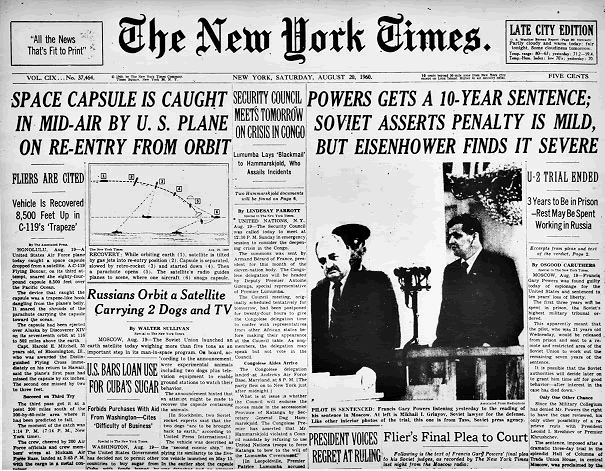 Portada de "The New York Times" relativa al caso de espionaje que reproduce Steven Spielberg