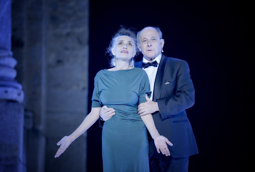 "César & Cleopatra" obtuvo excelentes críticas tras su paso por la 61 edición del Festival Internacional de Teatro Clásico de Mérida/ Foto: Teatro Bellas Artes