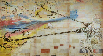 Sigmar Polke acude a Venecia con un total de noventa de sus trabajos, fechas entre los sesenta y la primera década del 2000/ Foto: Palazzio Grassi