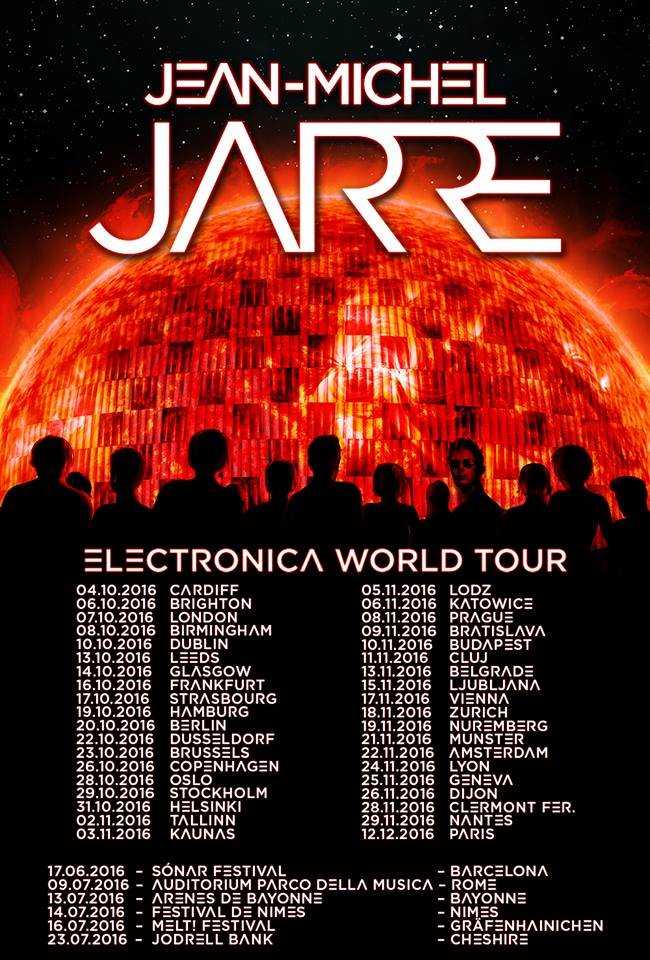 Jean-Michel Jarre actuará en el Sónar de Barcelona el 17 de junio