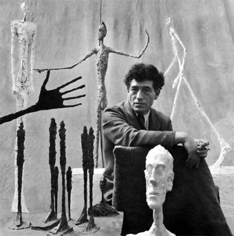 Giacometti (en la foto) guardaba cierto parecido físico con Geoffrey Rush