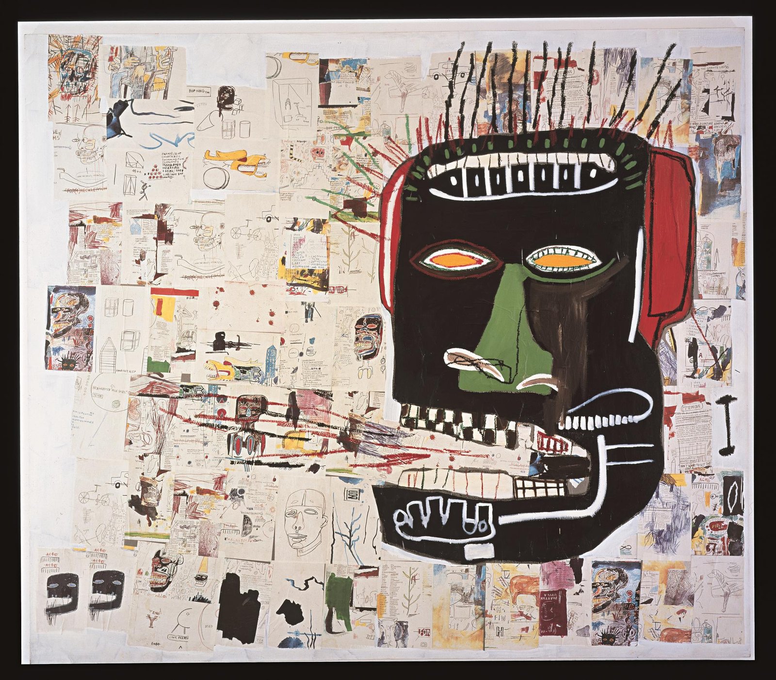 Basquiat tiene un poso de búsqueda en el arte africano que le enlaza a parte de la producción de Pablo Picasso/ Foto: "Glenn", 1985