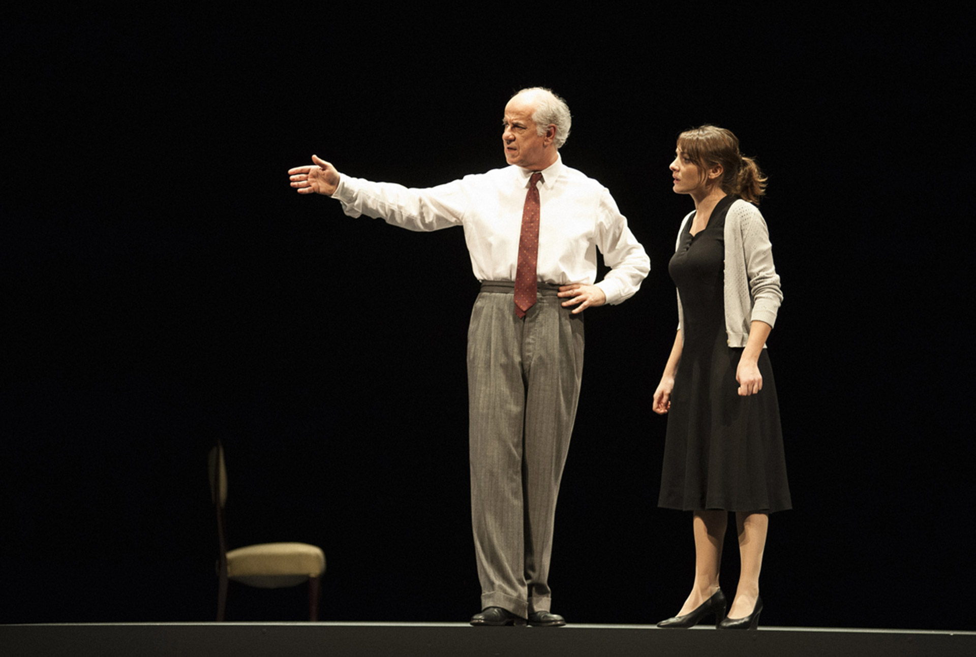 Toni Servillo efectúa un ejercicio de virtuosismo escénico/ Foto: El Pavón Teatro Kamikaze