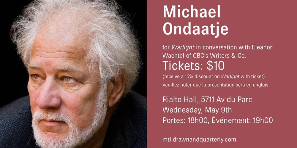Michael Ondaatje se encuentra en plena promoción de "Warlight"