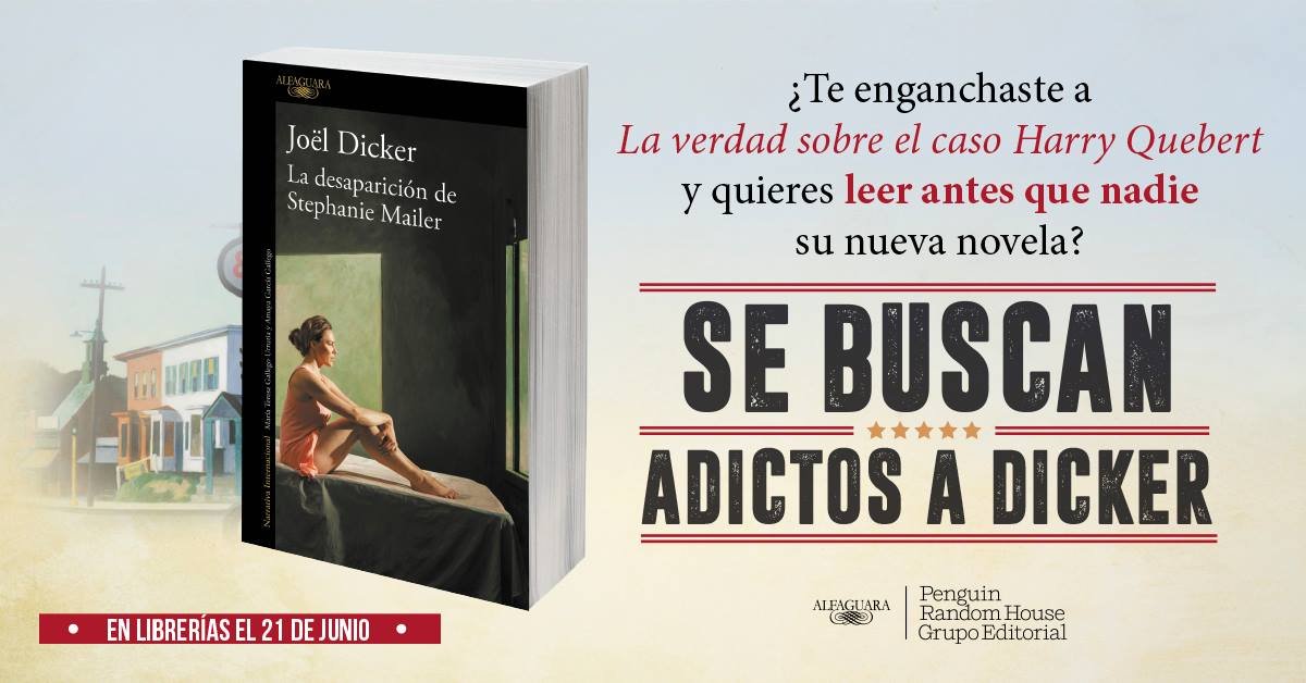 Jöel Dicker inventa nuevos personajes y situaciones en "La desaparición de Stephanie Mailer"