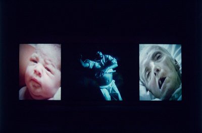 Bill Viola es un experto en retorcer la anatomía humana en sus vídeos/ Foto: Bill Viola, Tríptico de Nantes/ royalacademy.org.uk